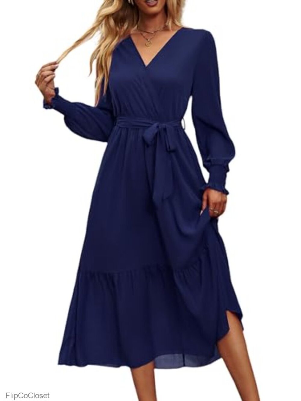 PRETTYGARDEN Women's Floral Boho Long Sleeve Maxi Dress